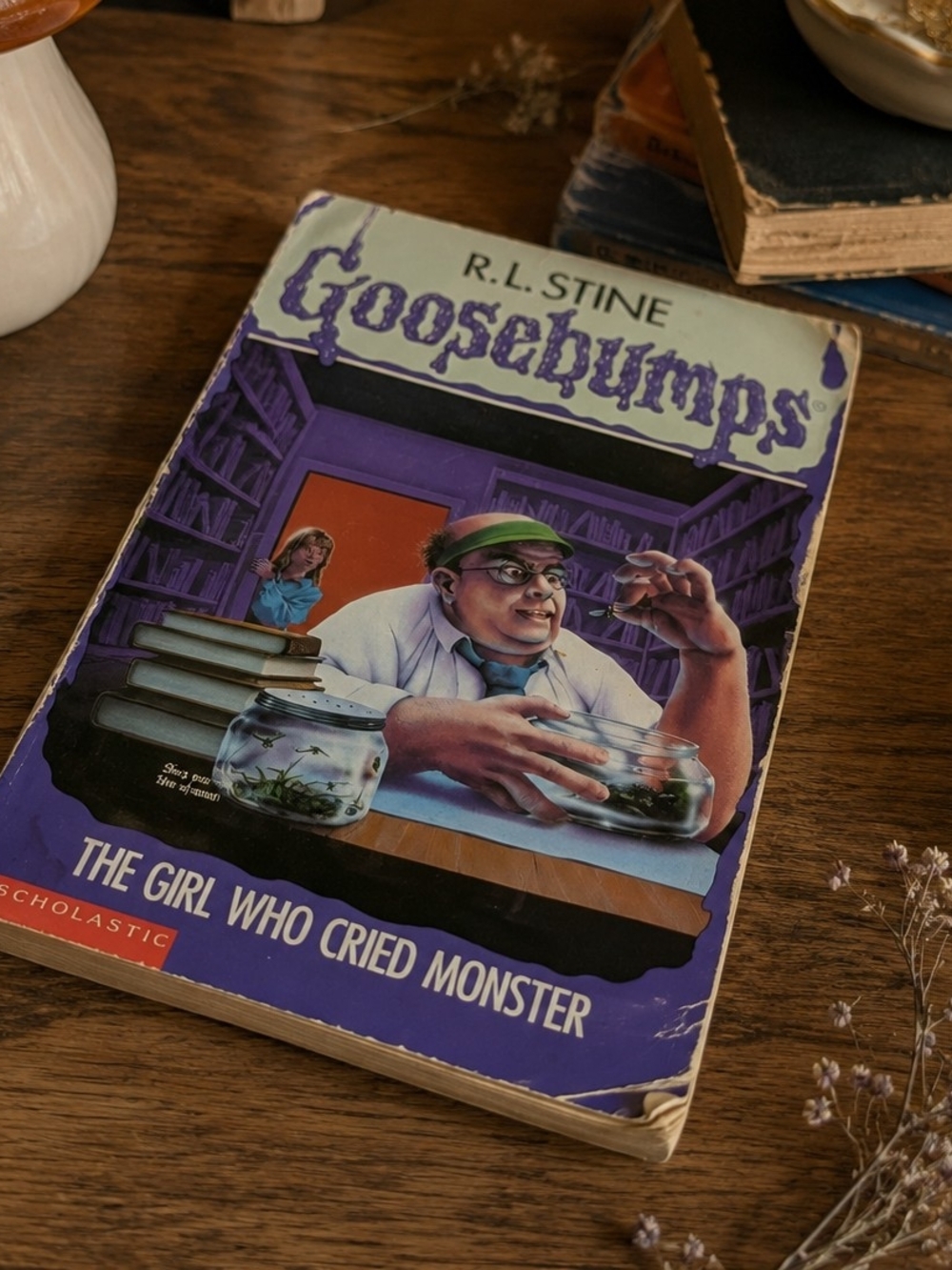 Vtg R.L. Stine Goosebumps The Girl Who Cried Monster 1993 Scholastic Paperback